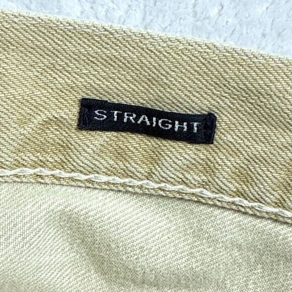 Ralph Lauren Black Label Straight Jeans Mens 34x34 (36x34) Tan Button Fly Preppy - Picture 11 of 11